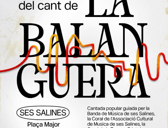 Ses Salines celebrarà el centenari del cant de “La Balanguera” amb una gran cantada popular a la Plaça Major