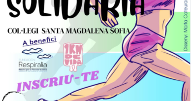El Col·legi Santa Mònica Sofia impulsarà una cursa solidària a Palma a benefici d’Un KM de Vida i Respiralia