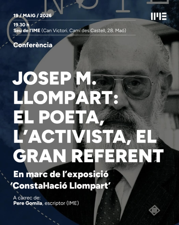Pere Gomila aprofundirà en la figura de Josep M. Llompart en una nova conferència a Maó