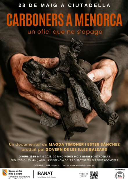 Ciutadella acull la projecció del documental “Carboners a Menorca”, un homenatge a un ofici tradicional que resisteix al temps