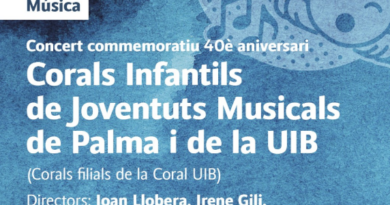 Les Corals Infantils de Joventuts Musicals de Palma i la UIB celebren el seu 40è aniversari amb un concert commemoratiu