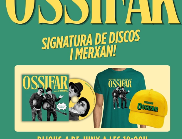 Ossifar signarà discos i es trobarà amb el públic a El Corte Inglés abans del gran concert de retorn a Son Fusteret