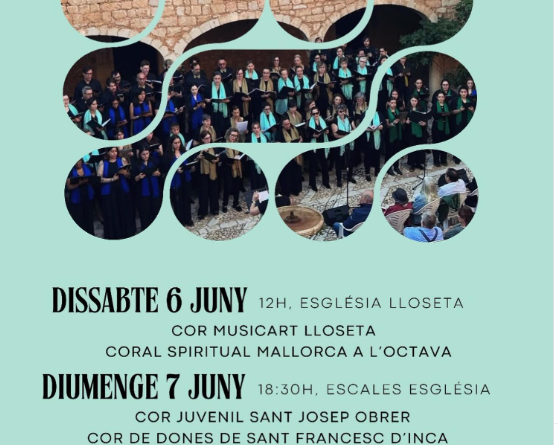 Lloseta celebrarà el V Cicle de Música Coral amb dues jornades de concerts gratuïts