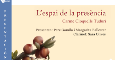 La poesia i la música es troben a la presentació de L’espai de la presència, de Carme Cloquells Tudurí