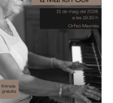 L’Orfeó Maonès retrà homenatge a Marlén Coll amb un concert especial a Maó