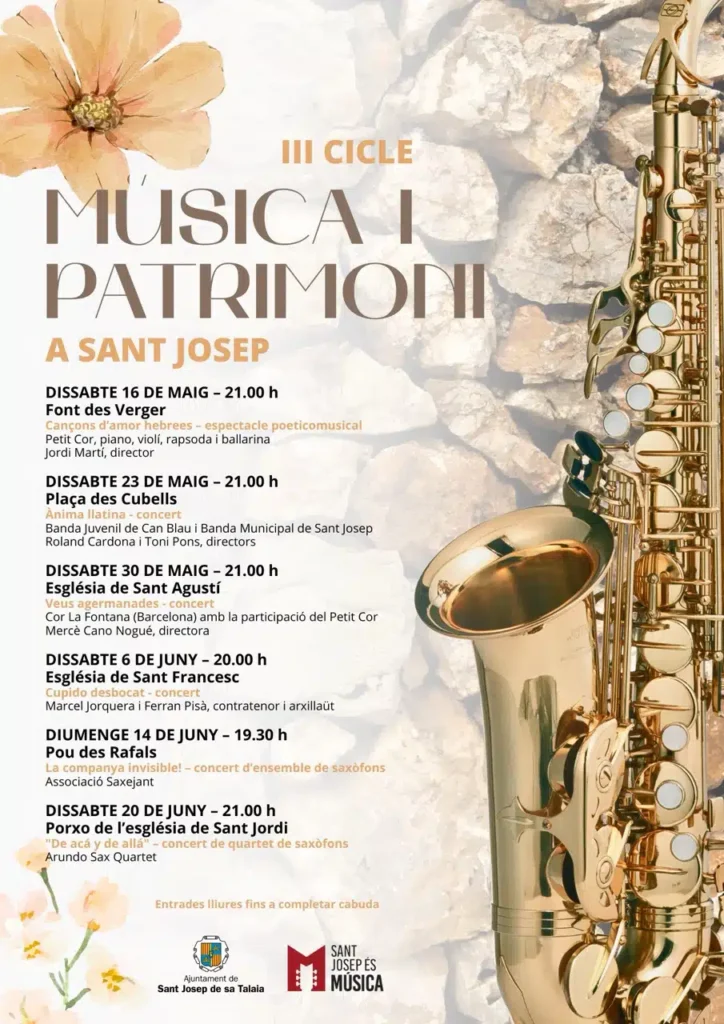 Sant Josep tornarà a unir música clàssica i patrimoni amb una nova edició del cicle “Música i Patrimoni”
