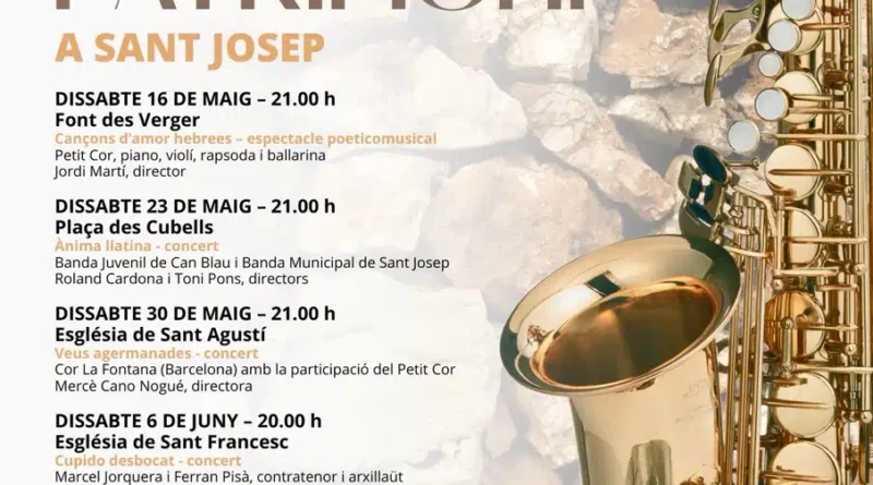 Sant Josep tornarà a unir música clàssica i patrimoni amb una nova edició del cicle “Música i Patrimoni”