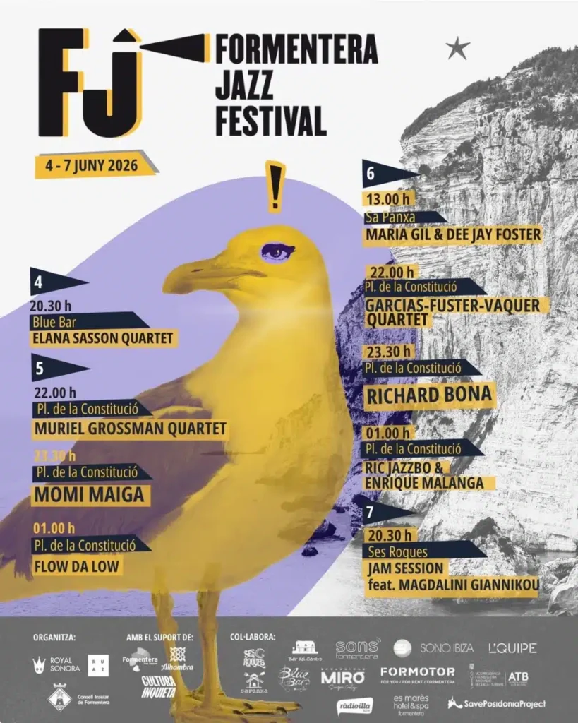 El Formentera Jazz Festival tornarà a omplir l’illa de música amb Richard Bona, Momi Maiga i concerts gratuïts davant la mar