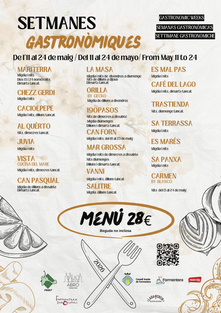 Formentera celebra les seves Setmanes Gastronòmiques amb menús especials a 28 euros