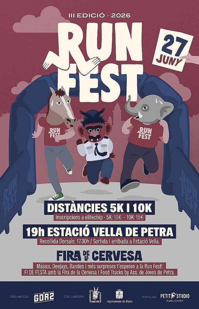 Run Fest 2026 convertirà Petra en una gran festa de l'esport, la música i la gastronomia