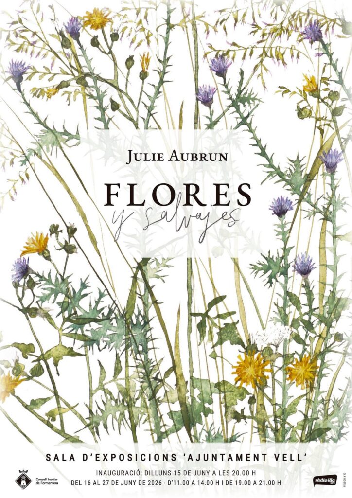 Julie Aubrun exposa la bellesa de les flors silvestres a l’antic Ajuntament de Formentera
