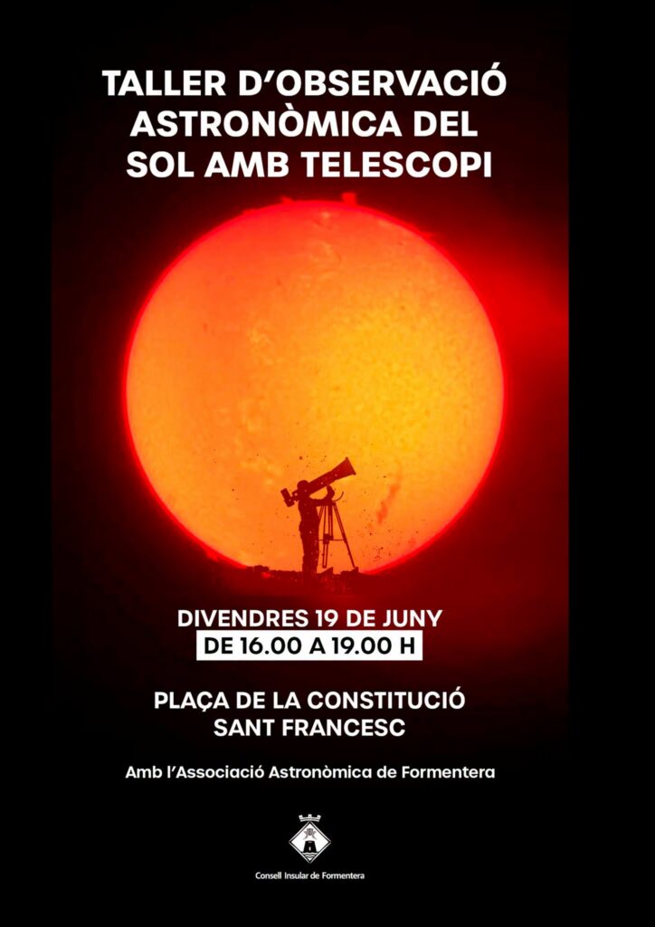 Formentera invita a descubrir el Sol con un taller gratuito de observación astronómica