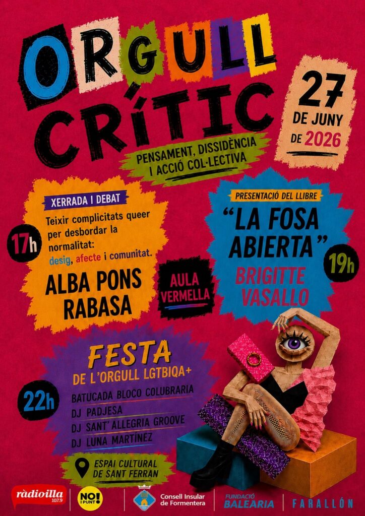 Sant Ferran celebrarà l’Orgull Crític 2026 amb debat, literatura i una gran festa reivindicativa
