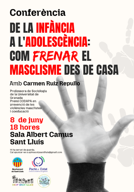 Sant Lluís acull una conferència sobre com prevenir el masclisme des de la infància