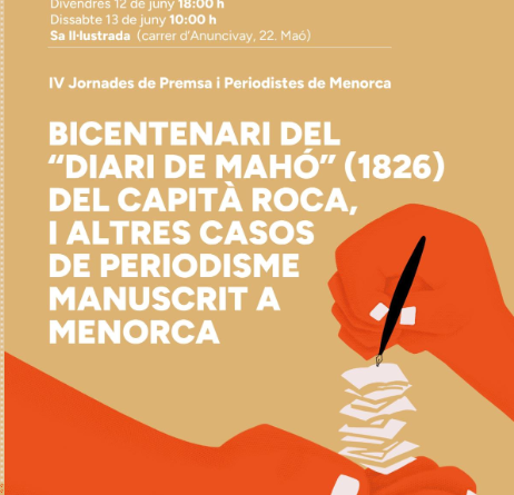 El bicentenari del «Diari de Mahó» centra les IV Jornades de Premsa i Periodistes de Menorca