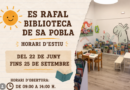 La Biblioteca Es Rafal de sa Pobla amplia la seva activitat durant tot l’estiu
