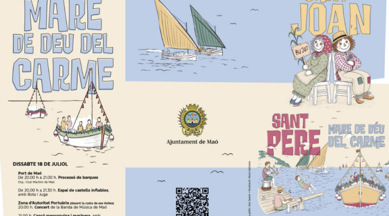 Maó manté vives les seves tradicions marineres amb les festes de Sant Joan, Sant Pere i la Mare de Déu del Carme