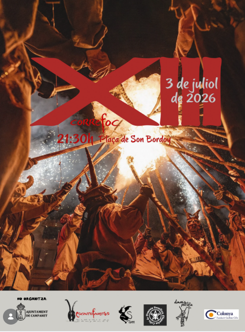 Campanet encendrà les Festes de Sant Victorià amb el XIII Correfoc