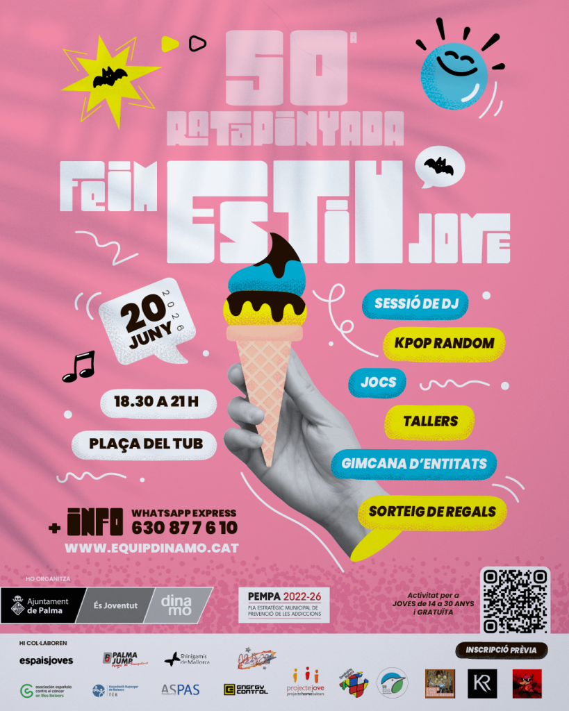 La plaça del Tub celebra aquest dissabte la 50a edició de Ratapinyada amb més de vint activitats per a joves