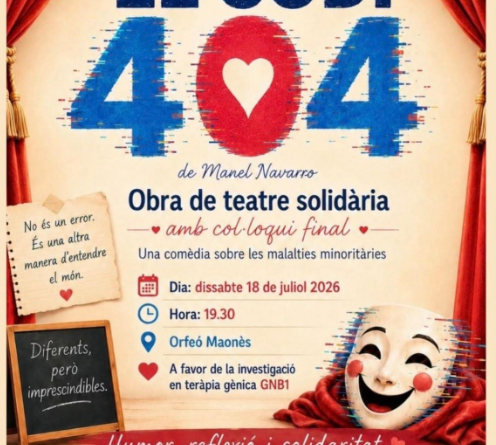 El Codi 404, una obra solidària per donar visibilitat a les malalties minoritàries