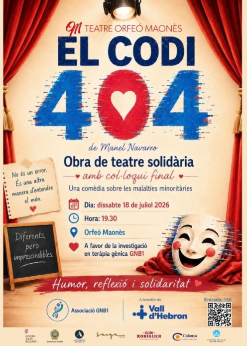 El Codi 404, una obra solidària per donar visibilitat a les malalties minoritàries