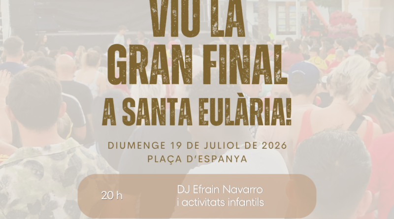 Santa Eulària viurà la final del Mundial amb una pantalla gegant a la plaça d'Espanya