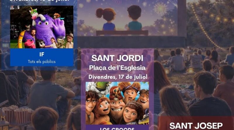 Cinema Jove a la Fresca torna a Sant Josep amb tres sessions gratuïtes sota les estrelles